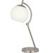 Robert Abbey Nova 23.5" Desk Lamp w/ USB Glass/Metal in Gray | 23.5 H x 8 W x 13.25 D in | Wayfair S232