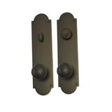 BRASS Accents Palladian Single Cylinder Entrance Knobset 12.0 H x 3.0 W x 2.38 D in brownBrass in Venetian Bronze | 12" H X 3" W | Wayfair