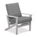 Telescope Casual Wexler Patio Chair w/ Cushions Plastic in Gray/White/Blue | 38 H x 29.5 W x 31 D in | Wayfair 5W7681A01