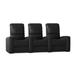 Latitude Run® Blaze XL900 Home Theater Sofa (Row of 3) in Black | 44 H x 96 W x 40 D in | Wayfair LDER5906 45373043