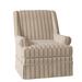 Armchair - Paula Deen Home 33" Wide Swivel Down Cushion Armchair Polyester in Gray/Blue/White | 38 H x 33 W x 37 D in | Wayfair