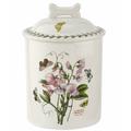 Portmeirion Botanic Garden Treat Jar 7" Sweet Pea Porcelain/China, Ceramic in White | 7.25 H x 5.5 W x 5.5 D in | Wayfair 699168