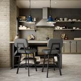 17 Stories Cloran Swivel Counter & Bar Stool Metal in Gray | 43 H x 22.25 W x 18.25 D in | Wayfair 0537BEFD08CC4C0C9D82C336E8243E15