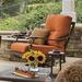 Tropitone Ravello Patio Chair w/ Cushions Metal in Brown | 35.5 H x 31 W x 34.5 D in | Wayfair 660911_GRE_Rincon