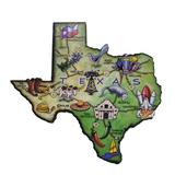 Treasure Gurus Texas The Lone Star State Shaped Artwood Jumbo Fridge White Board Accessories | 4.88 H x 4 W x 1 D in | Wayfair RM-TEXAS