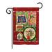 Breeze Decor Happy Holiday Gingerbread Winter 2-Sided 19 x 13 in. Garden Flag in Red | 18.5 H x 13 W in | Wayfair BD-XM-G-114162-IP-DB-D-US18-AM