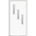 Verona Home Design Spotlight Steel Prehung Front Entry Door Metal in White | 80 H x 36 W x 1.75 D in | Wayfair ZZ354862R