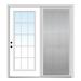 Verona Home Design Smooth Internal Grilles Clear Prehung Patio Door Fiberglass | 80 H x 64 W x 1.75 D in | Wayfair ZZ20516R