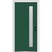 Verona Home Design 1-Lite Painted Steel Spotlight Prehung Front Entry Door Metal | 80" H x 30" W x 1.75" D/6.56" | Wayfair ZZ355388R