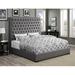 Red Barrel Studio® Tufted Standard Bed Upholstered/Polyester in Gray | 71 H x 77 W x 96 D in | Wayfair 2BF815CE9DE14D51AD8ED863B1020E34