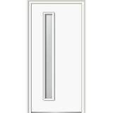 Verona Home Design 1-Lite Painted Steel Spotlight Prehung Front Entry Door Metal | 80" H x 30" W x 1.75" D/6.56" | Wayfair ZZ355196L