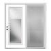 Verona Home Design Internal Blinds Clear Prehung Patio Door Metal | 80 H x 60 W x 1.75 D in | Wayfair ZZ20542R