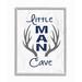 Viv + Rae™ Leite Little Man Cave Antlers Wood Grain Decorative Plaque Wood in Brown | 14 H x 11 W x 1.5 D in | Wayfair