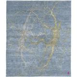 72 W in Rug - Isabelline One-of-a-Kind Ellerkamp Hand-Knotted Tibetan Blue 6' Square Area Rug Silk/Wool | Wayfair 23417FE20BFE4D93954C6829BBC3CC3A