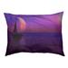 Tucker Murphy Pet™ Burkhardt Magenta Moon & Sailboat Cat Bed Outdoor Designer Pillow Fleece | 14 H x 42.5 W x 32.5 D in | Wayfair