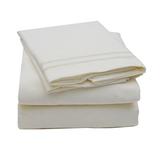 Charlton Home® Eagleville Striped Sheet Set Microfiber/Polyester in White | California King | Wayfair 507F393B3C6640F08B83597EC8A9E26B