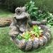 HomeStyles Biggin' Gator Big Hand Cast Resin Statue Planter Resin/Plastic in Green | 8" H x 9.5" W x 11.5" D | Wayfair 50251