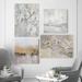 Breakwater Bay 'Modern Hues I' 4 Piece Painting Print Set on Canvas in Blue/Gray/Orange | 20 H x 64 W x 1 D in | Wayfair