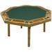 Kestell Furniture 57" Oak Period Poker Table Felt | 29.5 H x 57 W x 52 D in | Wayfair O-85-F-Black Felt/Pecan