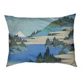 Tucker Murphy Pet™ Burkart the Lake at Hakone in Sagami Province Dog Pillow Polyester in Green/Gray/Blue | 2.5 H x 29.5 W x 19.5 D in | Wayfair