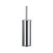 Orren Ellis Chiodo 16in. H Free Standing Toilet Brush & Holder Metal in Gray | 16 H x 3.75 W in | Wayfair FK103