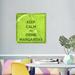 Winston Porter Jetter Keep Calm & Drink Margaritas Graphic Art on Canvas in Green | 18 H x 18 W x 1.5 D in | Wayfair