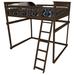 Swainsboro Solid Wood Loft Bed by Zoomie Kids in Brown | 75 H x 43 W x 81 D in | Wayfair 9A03454023FD428A8AA7C6CADC779CA8