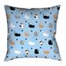 Latitude Run® Avicia Indoor/Outdoor Throw Pillow Polyester in Blue | 16 H x 16 W x 3 D in | Wayfair B4E2763293DB45B2B6929287F1749260