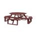 Red Barrel Studio® Filomena Outdoor Picnic Table Plastic | 98 W x 98 D in | Wayfair E33C17A0C7EF4FCD99CEC2BB4E93E98D