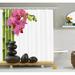 East Urban Home Spa Beautiful Orchid w/ Bamboos & Hot Stone Massage Image Shower Curtain Set Polyester | 69 H x 105 W in | Wayfair