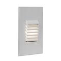 WAC Lighting Vertical Louvered Deck Light Metal in White | 5 H x 3.13 W x 1.75 D in | Wayfair 4061-27WT