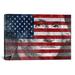 Winston Porter USA Flag One Dollar Bill, George Washington Graphic Art on Canvas Canvas, Cotton in Blue/Red | 0.75 D in | Wayfair