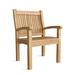 Arlmont & Co. Kia Teak Patio Dining Chair Wood in Brown | 36 H x 24 W x 25 D in | Wayfair 70D1FD0863C74D67847F1B7FB5880640