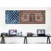 Winston Porter American Flag One Dollar Bill, Stripes - Graphic Art Print on Canvas in Blue/Red | 16 H x 48 W x 0.75 D in | Wayfair