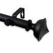 George Oliver Moffat Single Curtain Rod in Black | 2.75 H x 160 W x 3.63 D in | Wayfair F5FEC434267A45E78FBB92473225B002