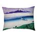 Tucker Murphy Pet™ Burkart Tama River in Musashi Province Dog Pillow Polyester in Blue/Brown | 4 H x 42.5 W x 32.5 D in | Wayfair