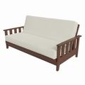 Red Barrel Studio® Ashcroft Futon Frame Wood/Solid Wood in Brown | 33 H x 81.25 W x 38.25 D in | Wayfair 0F46FC519FBE4A278E2F8A56A33F9461