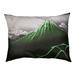 Tucker Murphy Pet™ Burkart Lightning Below the Summit Dog Pillow Polyester/Fleece in Green/Gray | 7.1 H x 52 W x 42 D in | Wayfair