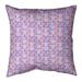 Latitude Run® Avicia Stained Glass Indoor/Outdoor Throw Pillow Polyester/Polyfill blend in Indigo | 18 H x 18 W x 9.5 D in | Wayfair