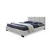 Wrought Studio™ Allenhurst Tufted Platform Bed Upholstered/Faux leather in White | 34.13 H x 56.55 W x 79.56 D in | Wayfair