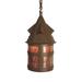 Loon Peak® Bayview 1-Light Outdoor Hanging Lantern Glass/Metal in Black | 15 H x 8.5 W x 8.5 D in | Wayfair 270C1E54028149EB969B34872F0813EF