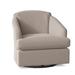 Armchair - Three Posts™ Alessa Upholstered Swivel Rocker Armchair Fabric in Black/Brown | 30 H x 31 W x 31.5 D in | Wayfair 2567-1-20973