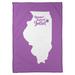 East Urban Home Joliet Illinois Fleece Blanket Microfiber/Fleece/Microfiber/Fleece in Indigo | 50 W in | Wayfair E2085111D6E640C3BDBED50DF6FF67BB