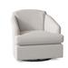 Armchair - Three Posts™ Alessa Upholstered Swivel Rocker Armchair Fabric in Black/Brown | 30 H x 31 W x 31.5 D in | Wayfair 2567-1-19703