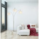 Orren Ellis Mullaney 80" Tree Floor Lamp Metal in Gray/White/Brown | 80 H x 48 W x 48 D in | Wayfair 2563B38CFCC34A8E94E0A6069EDD4835