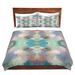 East Urban Home Daisy Blush Plum Duvet Cover Set Microfiber in Green/Blue/Yellow | 1 King Duvet Cover + 2 King Shams | Wayfair