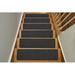 Brown 0.27 x 8 W in Stair Treads - Winston Porter Orean Skid Slip Resistant Stair Tread Synthetic Fiber | 0.27 H x 8 W in | Wayfair
