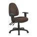 Symple Stuff Task Chair Upholstered, Wood in Brown | 39 H x 24.75 D in | Wayfair B632BEDC545B4BF98B7625B9D904D9D1