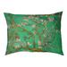 Tucker Murphy Pet™ Burk Almond Blossom Designer Pillow Fleece, Polyester in Green | 9.5 H x 29.5 W x 19.5 D in | Wayfair