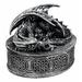 World Menagerie Celtic Knotwork Mythical Sleeping Dragon Jewelry Box, Wood in Gray | 4.75 H x 4 W x 3.5 D in | Wayfair